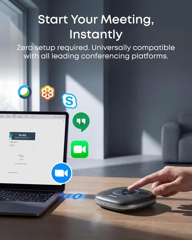 Thumbnail 3 de Anker PowerConf Altavoces Bluetooth con 6 micrófonos y grabación 🎤