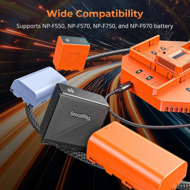 Thumbnail 2 de SMALLRIG Akkuladegerät NP-F970 PD 100W