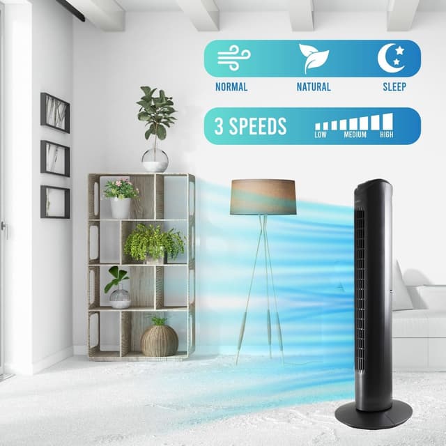 Thumbnail 4 de Bastilipo Ventilador de Torre Sagres 50W con Mando a Distancia 🌬️