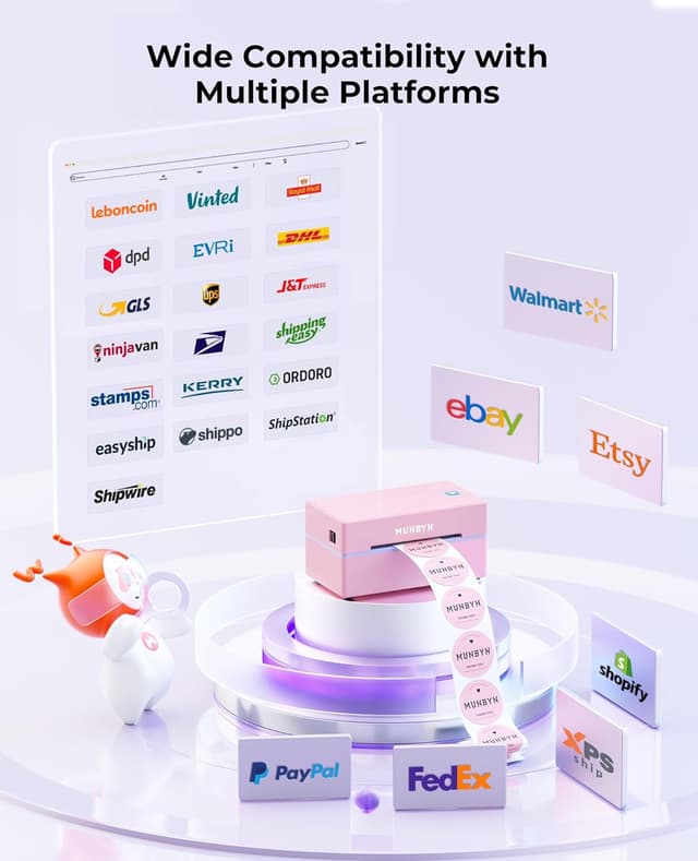 Thumbnail 5 de Munbyn 130B Bluetooth Shipping Label Printer