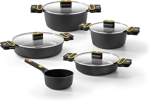 Imagen de BRA Daily Pro Juego de 9 Piezas de Aluminio Fundido 🍳 en OfertitasTOP