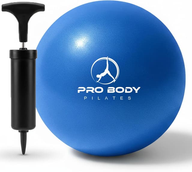 Detalle de ProBody Pilates Small Exercise Ball with Pump (9 Inch) for Core, Stability, Yoga & Therapy