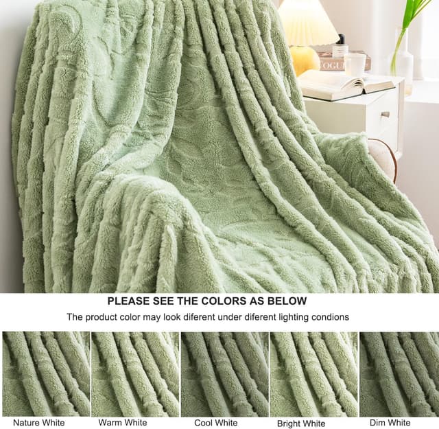 Detalle 1 de DuShow flannel fleece throw blanket 130x150 cm