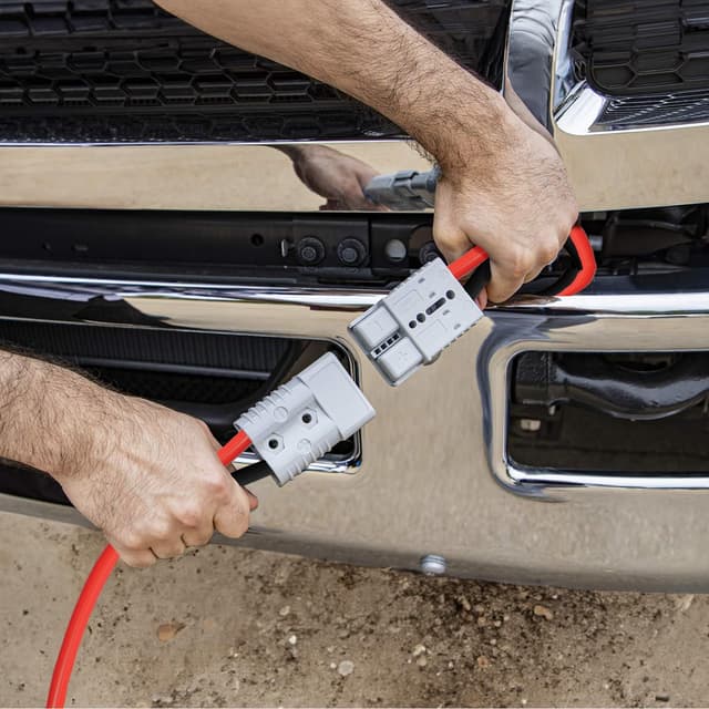 Thumbnail 6 de K KRIËGER Jumper Cables (30 Feet, 2 Gauge, 1000 Amp) with Quick Connect Plugs & Permanent Installation Kit