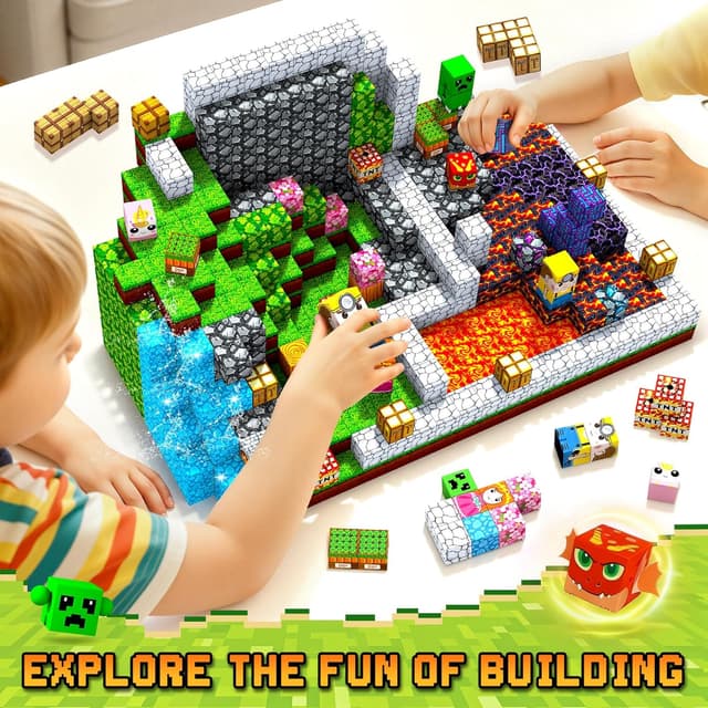 Thumbnail 4 de LUVTOY Costruzioni Magnetiche 108 pezzi 🧩