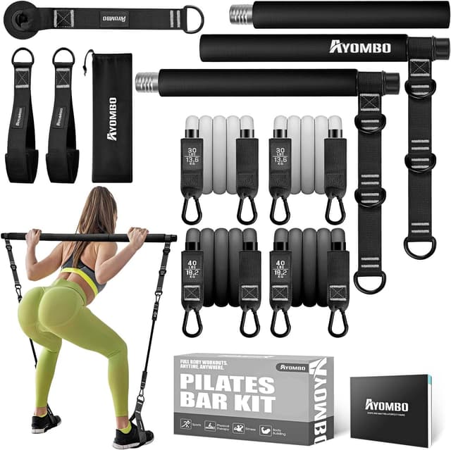 Imagen de Ayombo Pilates Bar Kit 3‑Section 70 lbs en OfertitasTOP