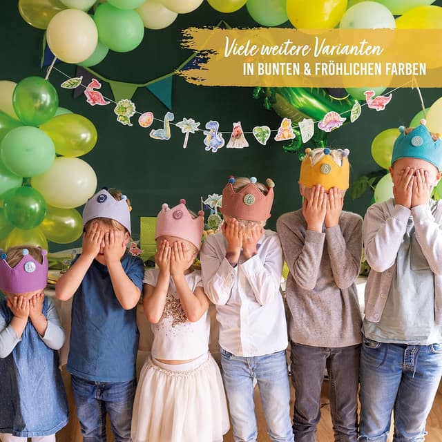 Thumbnail 6 de Papierdrachen Geburtstags Krone Musselin 1-8