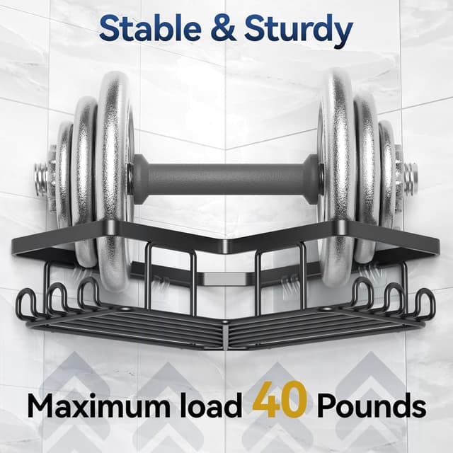 Detalle 2 de YASONIC Shower Caddy with 12 Hooks ⚙