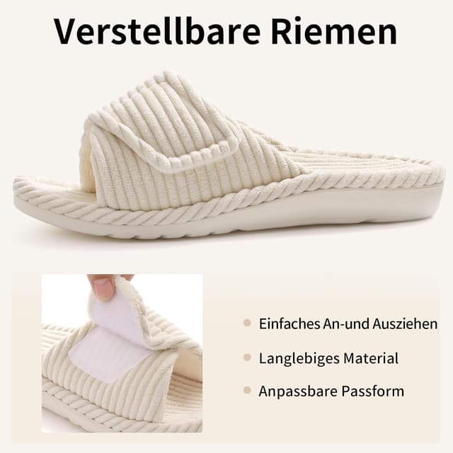 Thumbnail 4 de Litfun Orthopädische Hausschuhe Memory Foam