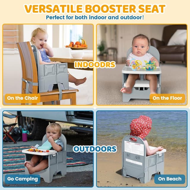 Thumbnail 5 de Orzbow Foldable Toddler Booster Seat 15kg