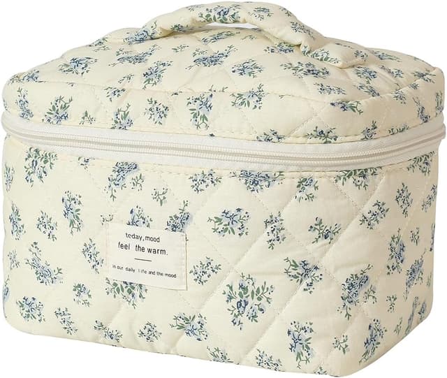 Thumbnail 6 de uekeboag Quilted Makeup Bag 10x6x5.5 in