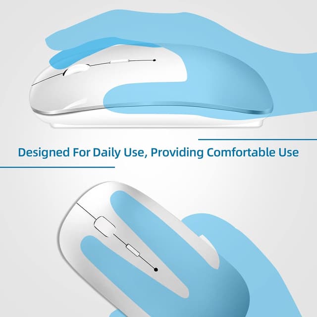 Detalle 2 de QYFP Bluetooth Mouse rechargeable wireless mouse for MacBook