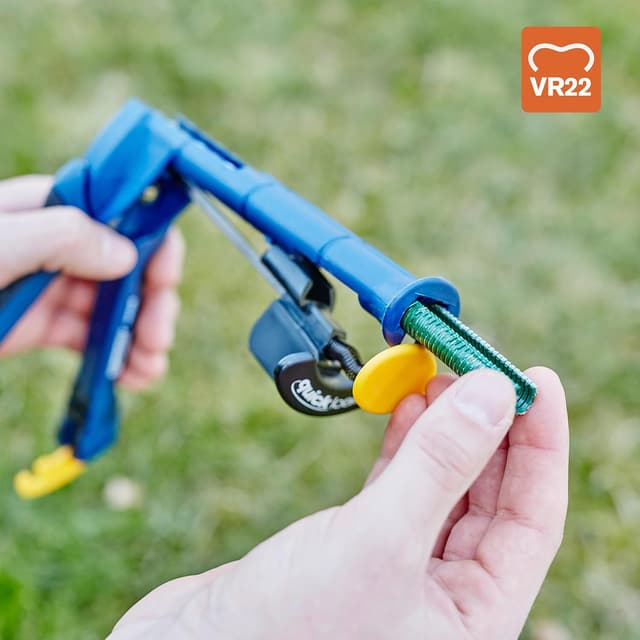 Detalle 2 de Agrafes Rapid VR22 pour grillage, acier galvanisé plastifié vert (compatibles 5 à 11 mm) – 1000 pièces