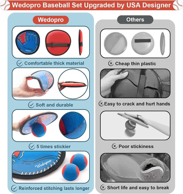 Thumbnail 2 de Toss and Catch Ball Game kids outdoor catch set