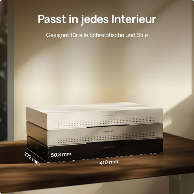 Detalle 2 de Desktronic Schreibtisch-Organizer Grau