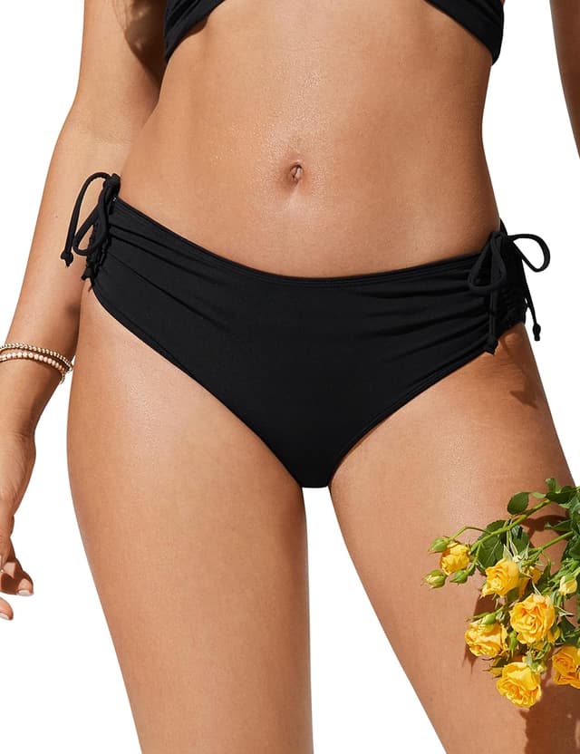 Detalle de CRZ YOGA Slip Bikini da Donna con Lacci Laterali Regolabili a Cintura Media