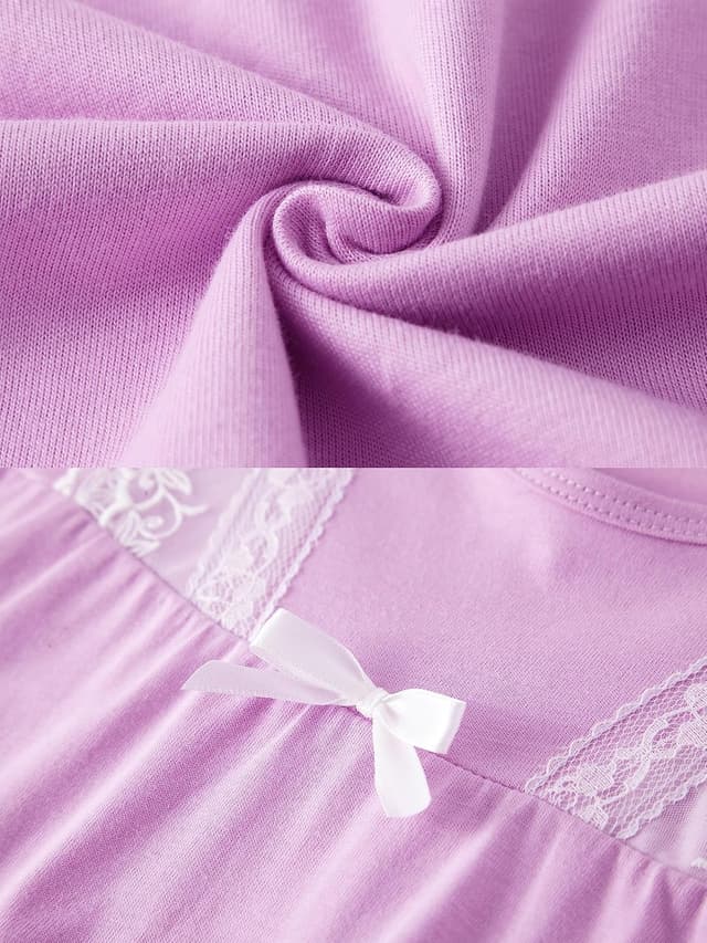 Thumbnail 2 de LOLPIP Girls Nightgowns 100% Cotton 2-Pack