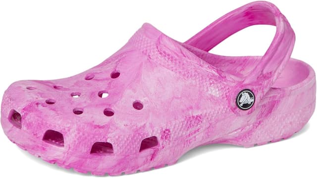 Thumbnail 6 de Crocs Unisexe Enfant Classic Watercolor Marbled Clog K – sabots rose jaspé