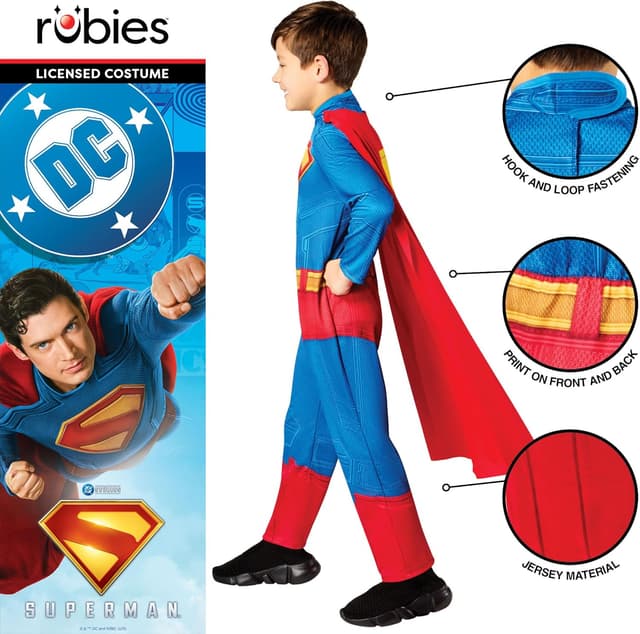 Thumbnail 3 de Rubie's Superman Kids Costume