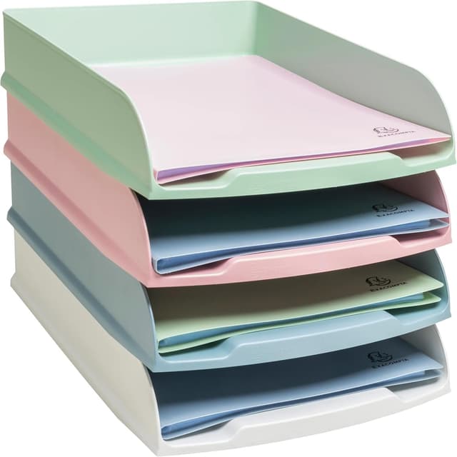 Thumbnail 4 de Exacompta 111303SETD Corbeilles Autentik 4 couleurs