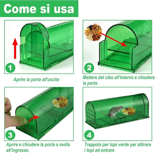 Thumbnail 5 de Faburo Trappola per topi 4 pack 🐭