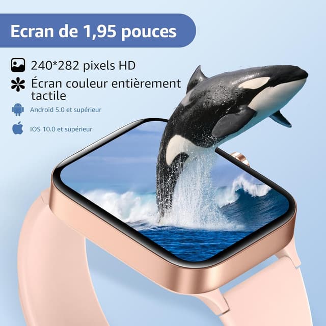 Detalle 2 de KIUVKAS P3 smartwatch sport 1,95