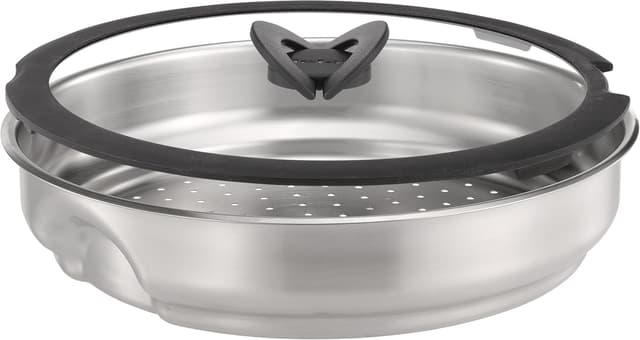 Detalle de Tefal Ingenio Stainless Steel Steamer With Glass Lid (24 cm insert)