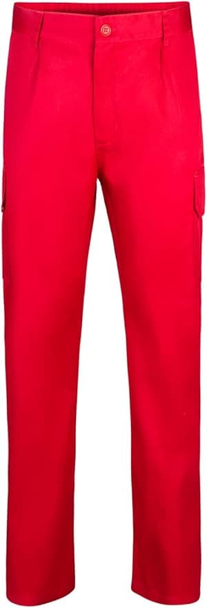 Detalle de Velilla 345 Pantalón Multibolsillos Rojo Talla 38