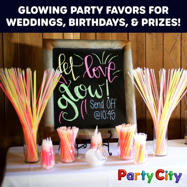 Thumbnail 5 de Party City 300 Glow Sticks Bulk Pack 8" glow sticks 🎉
