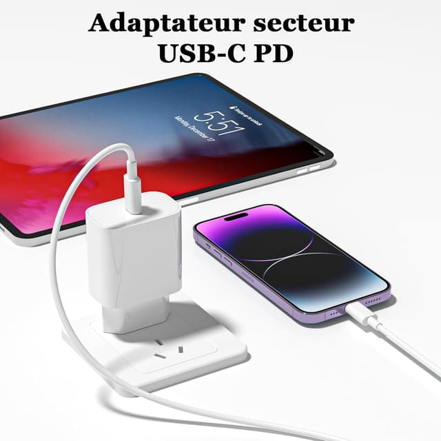 Thumbnail 4 de Chargeur Rapide USB C 2 pièces 2 m