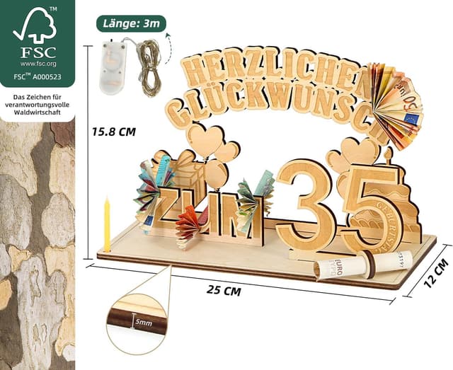 Thumbnail 4 de Giftota Original 35. Geburtstag Geldgeschenk