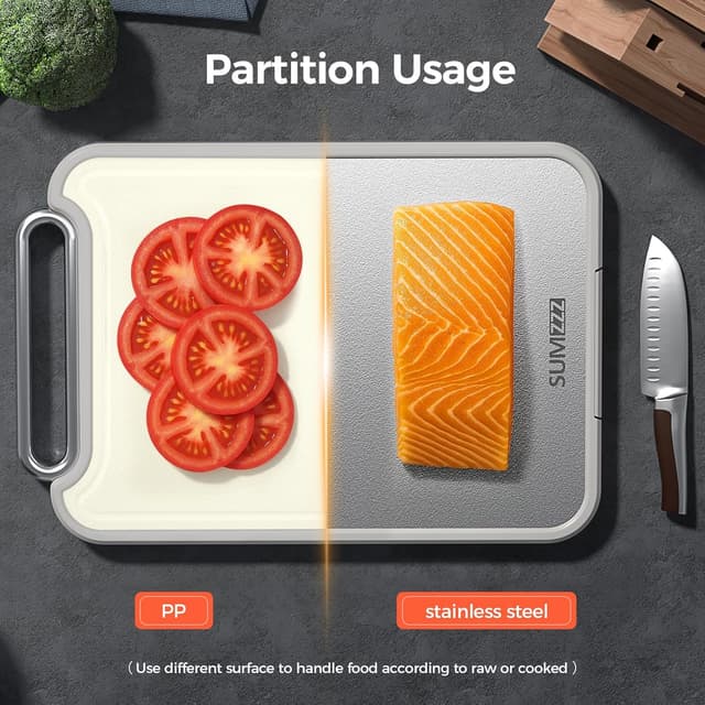 Thumbnail 5 de Sumzzz Stainless Steel Cutting Board 16”×11” 🍽