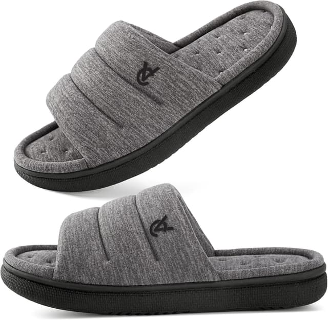Thumbnail 6 de VeraCosy Men’s Open-Toe Slide Slippers with Memory Foam