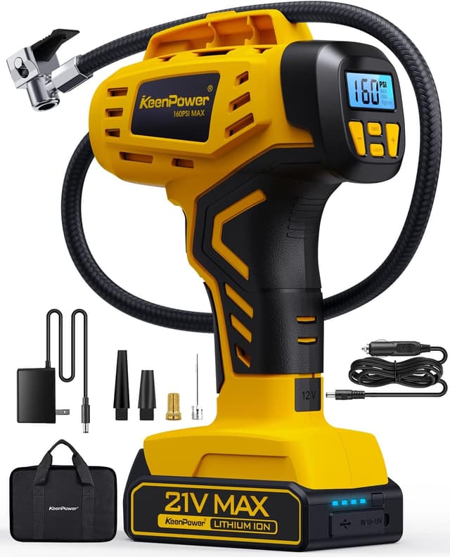 Imagen de KeenPower Tire Inflator 160 PSI Portable Compressor en OfertitasTOP
