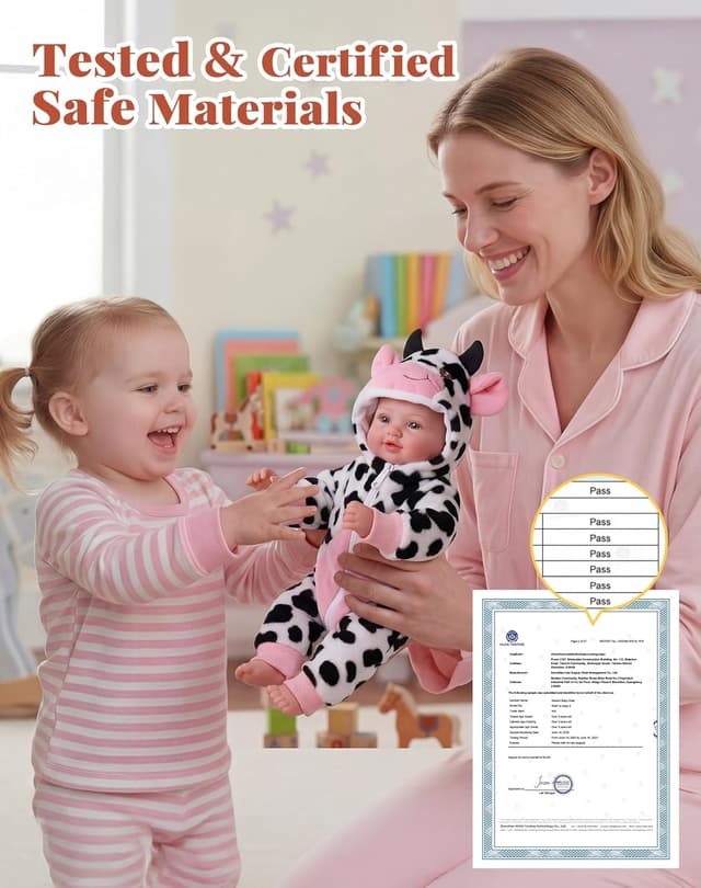 Detalle 2 de BABESIDE Baby Doll 17-Inch Realistic Baby Girl