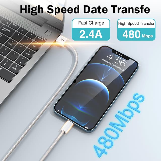 Thumbnail 5 de Apple Lightning Ladekabel 1 m, MFi-zertifiziert, 2er-Pack