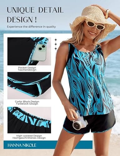 Detalle 2 de Hanna Nikole Tankini Set with Built-in Bra