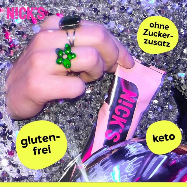 Thumbnail 3 de NICKS Protein Riegel Erdnuss Karamell 50 g