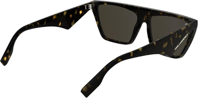 Detalle de KARL LAGERFELD occhiali da sole unisex: montatura rettangolare XL con design geometrico