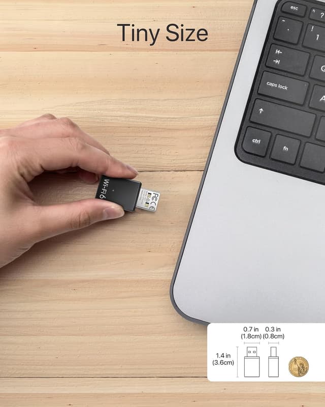 Detalle 2 de BrosTrend AX900 WiFi 6 USB dual band