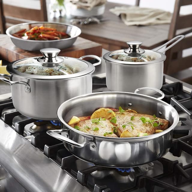 Thumbnail 6 de Wodillo Edelstahl Kochtopfset 6-teilig