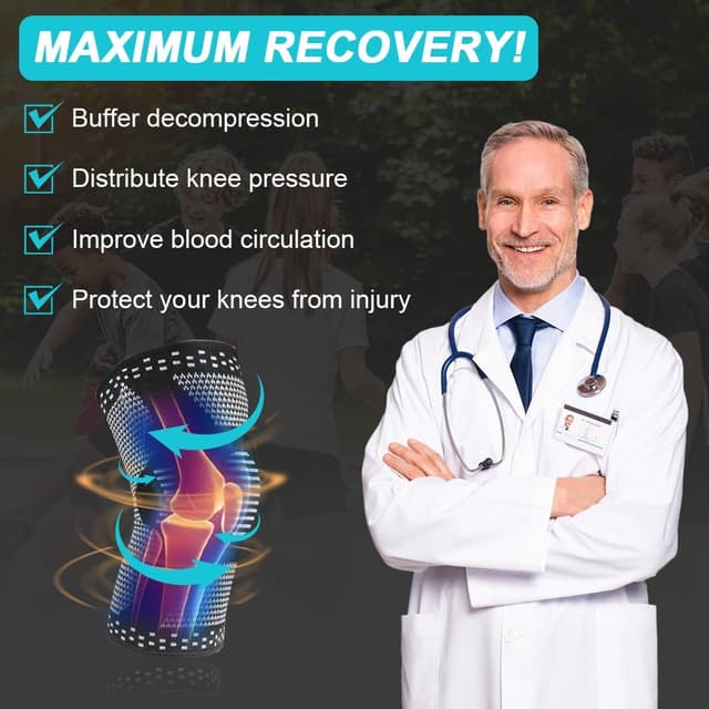 Detalle 2 de ACWOO Ginocchiera Ortopedica L per supporto e compressione