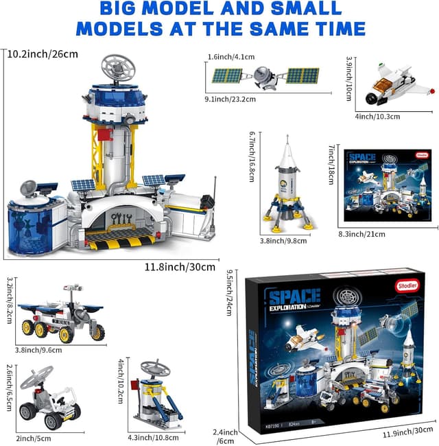 Detalle de Sitodier Space Base 824pc building set