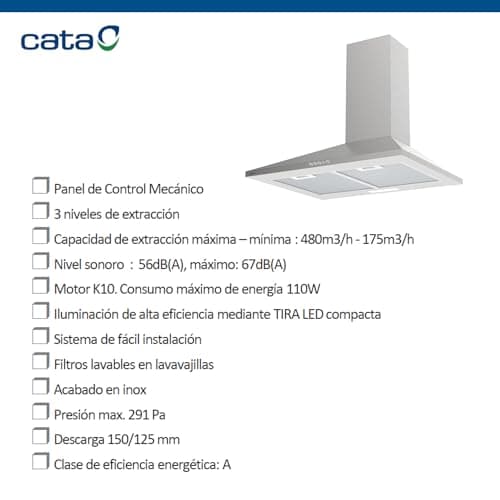 Detalle 2 de Cata VK‑6000 X Control mecánico 480 m³/h