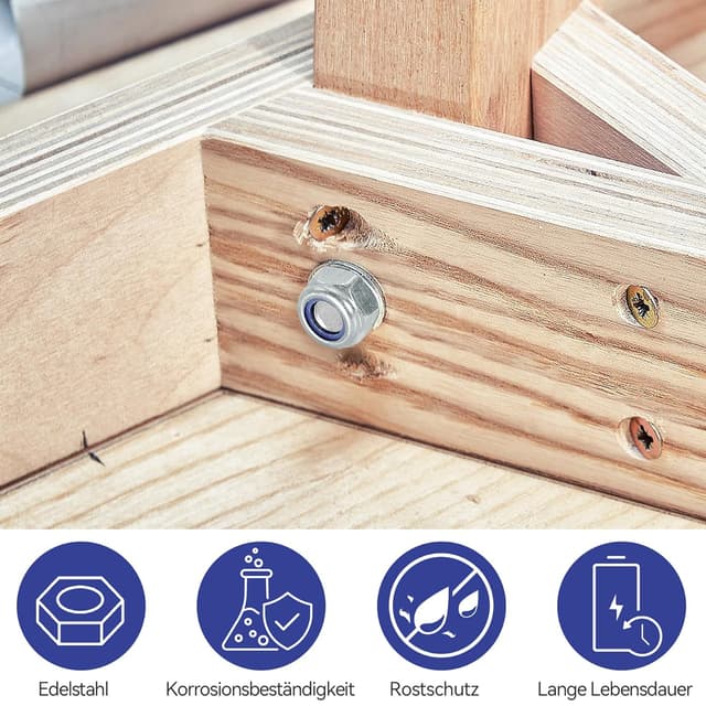 Thumbnail 5 de Sicherungsmuttern Sortiment M3–M8 180 Stück