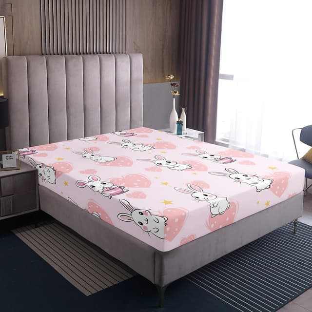 Thumbnail 3 de Homewish Cartoon Axolotl Spannbettlaken 90 x 200 cm