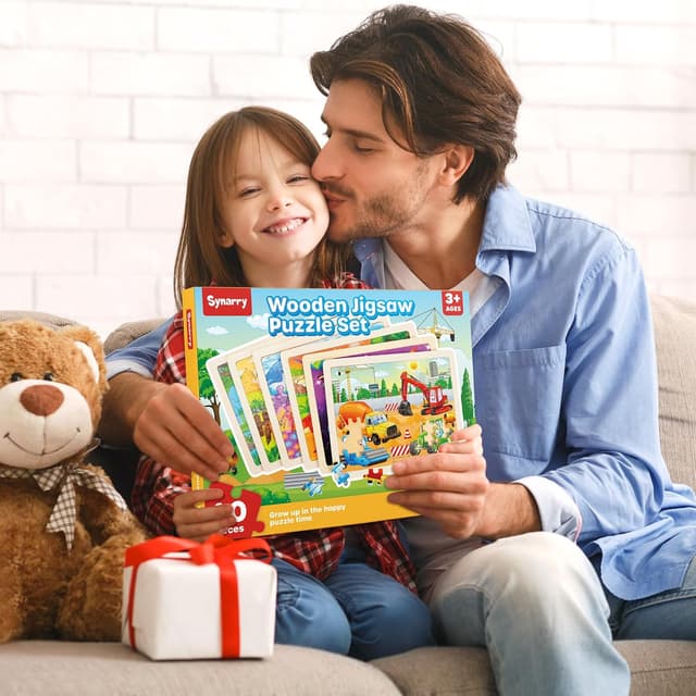 Thumbnail 6 de SYNARRY Wooden Puzzles 6-Pack 🧩