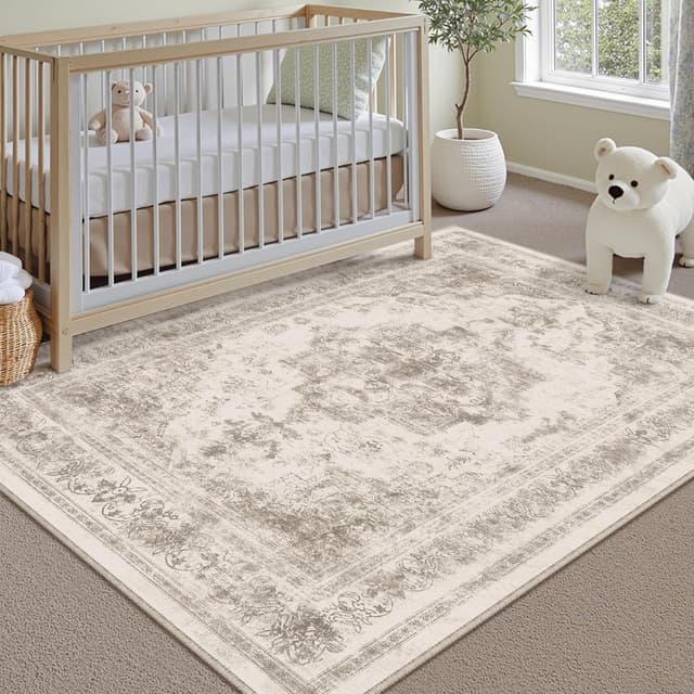 Thumbnail 4 de HUGEAR Vintage tappeto beige antiscivolo lavabile 120x180 cm