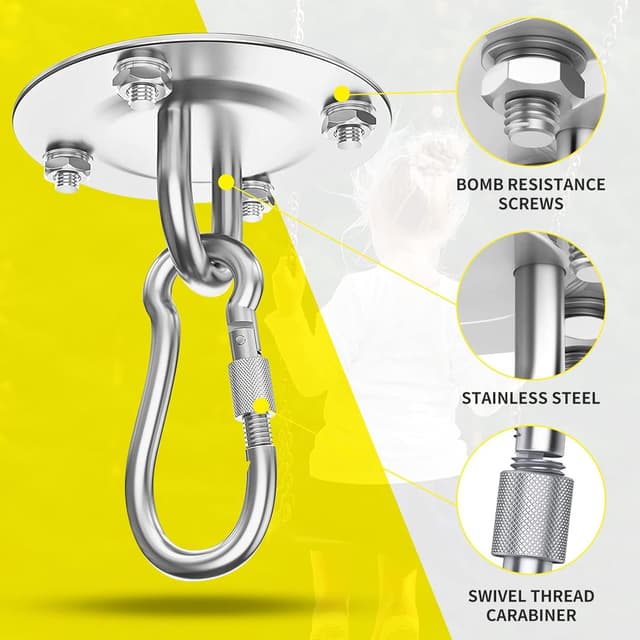 Detalle 1 de Morzejar Deckenhaken 360° drehbar 400 kg