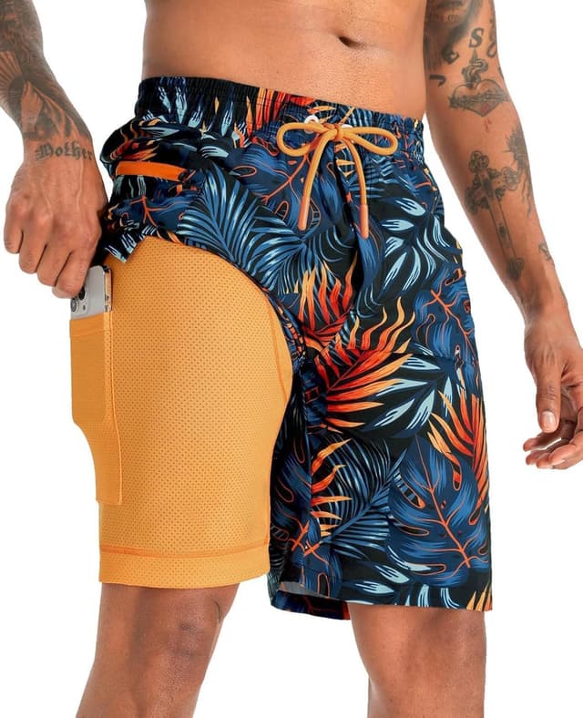 Detalle de APTRO 2 in 1 Men's Swim Trunks 9